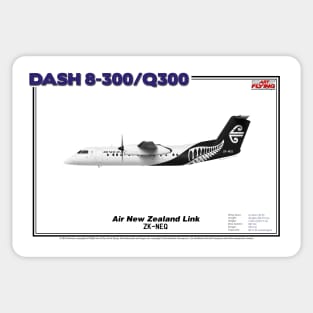 DeHavilland Canada Dash 8-300/Q300 - Air New Zealand Link (Art Print) Sticker